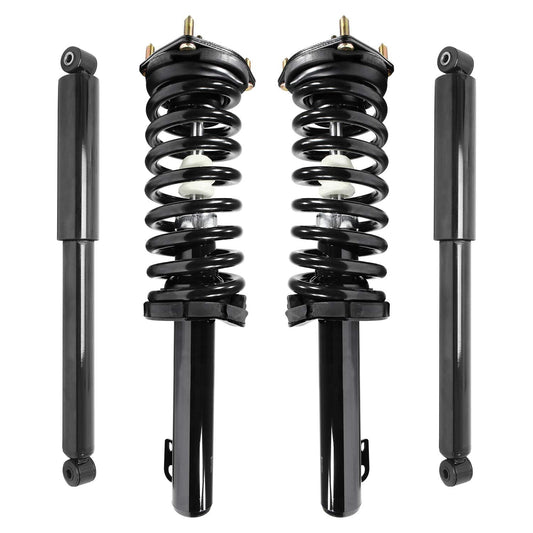 Unity 4-11211-259120-001 Front and Rear 4 Wheel Complete Strut Assembly with Gas Shock Kit