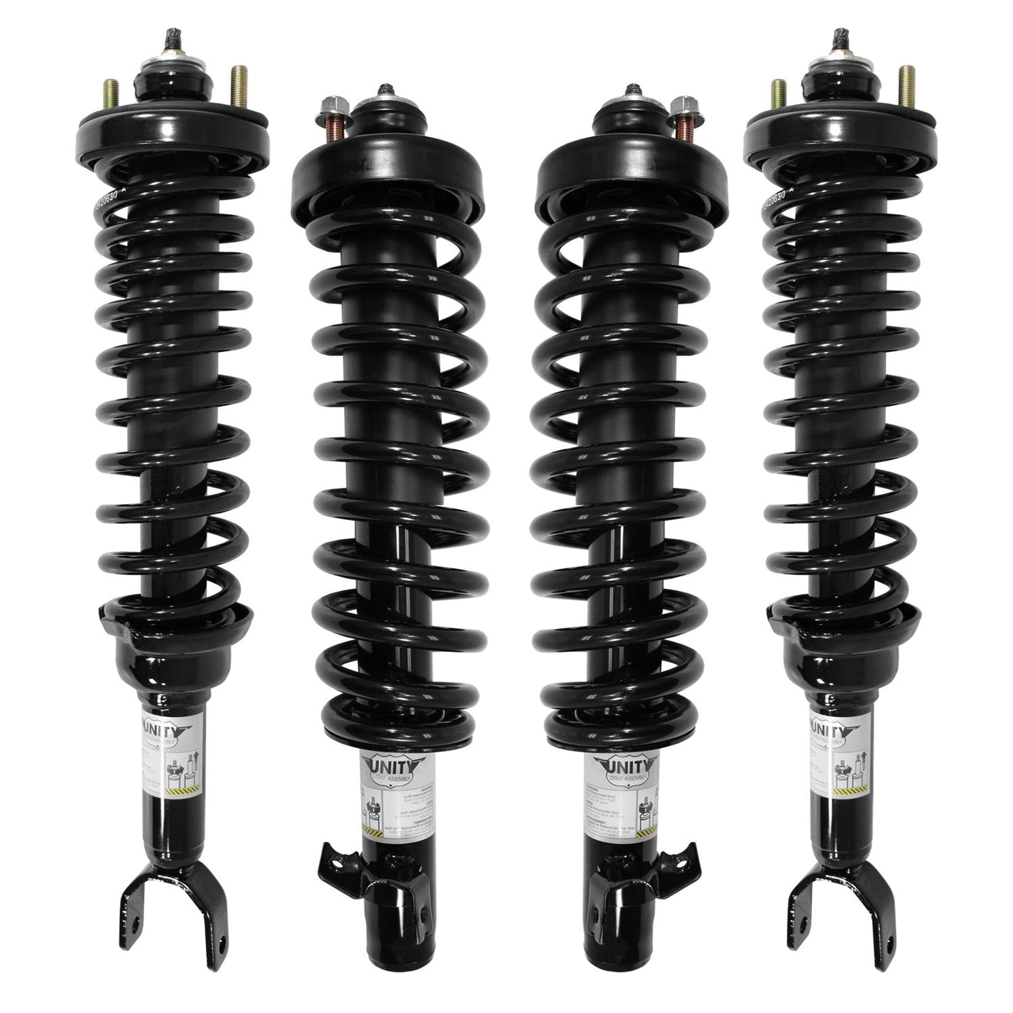 Unity 4-11541-15330-001 Front and Rear 4 Wheel Complete Strut Assembly Kit