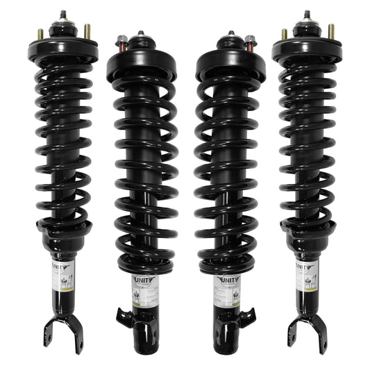 Unity 4-11541-15330-001 Front and Rear 4 Wheel Complete Strut Assembly Kit