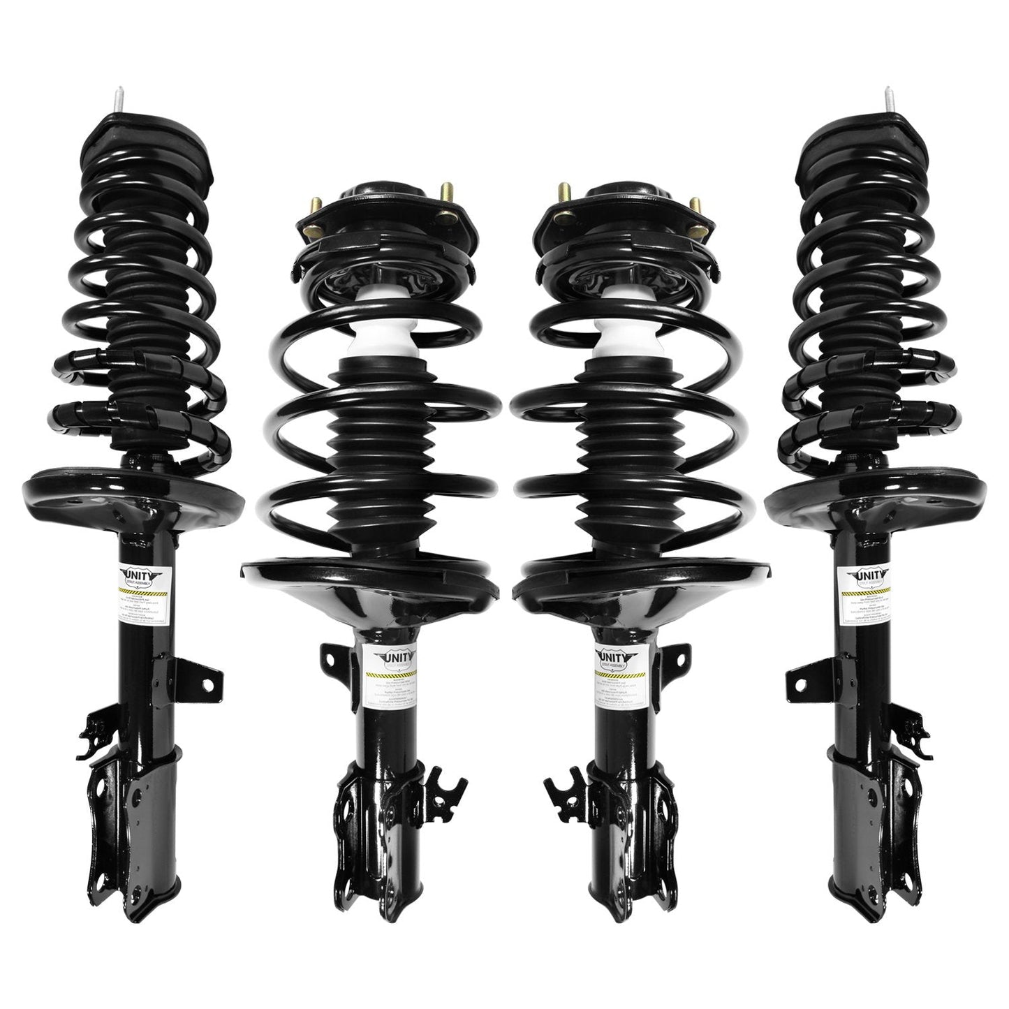 UNITY AUTOMOTIVE 4-11181-15031-001 4 Wheel Complete Strut Assembly Kit 1997-2001 Toyota Camry