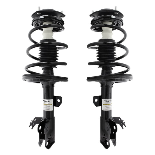 UNITY AUTOMOTIVE 2-11975-11976-001 Front 2 Wheel Complete Strut Assembly Kit 2012-2014 Toyota Camry