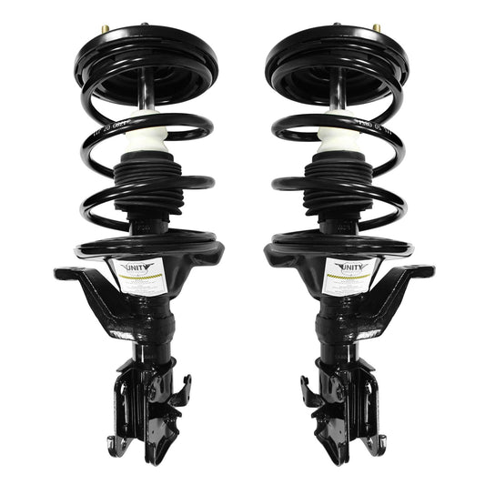 UNITY AUTOMOTIVE 2-11641-11642-001 Front 2 Wheel Complete Strut Assembly Kit 2001-2002 Honda Civic