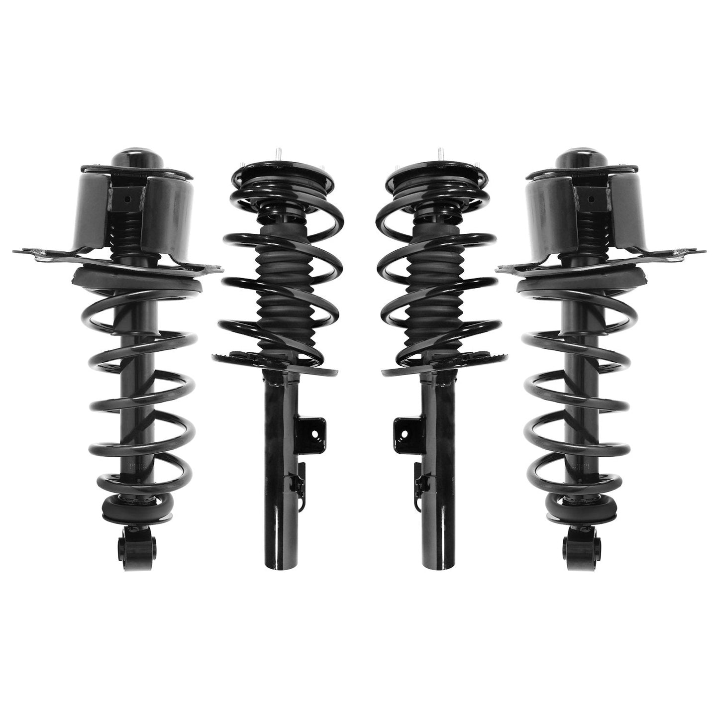 Unity 4-11543-15043-001 Front and Rear 4 Wheel Complete Strut Assembly Kit