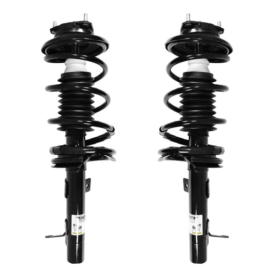 UNITY AUTOMOTIVE 2-11061-11062-001 Front 2 Wheel Complete Strut Assembly Kit 2000-2005 Ford Focus , Black