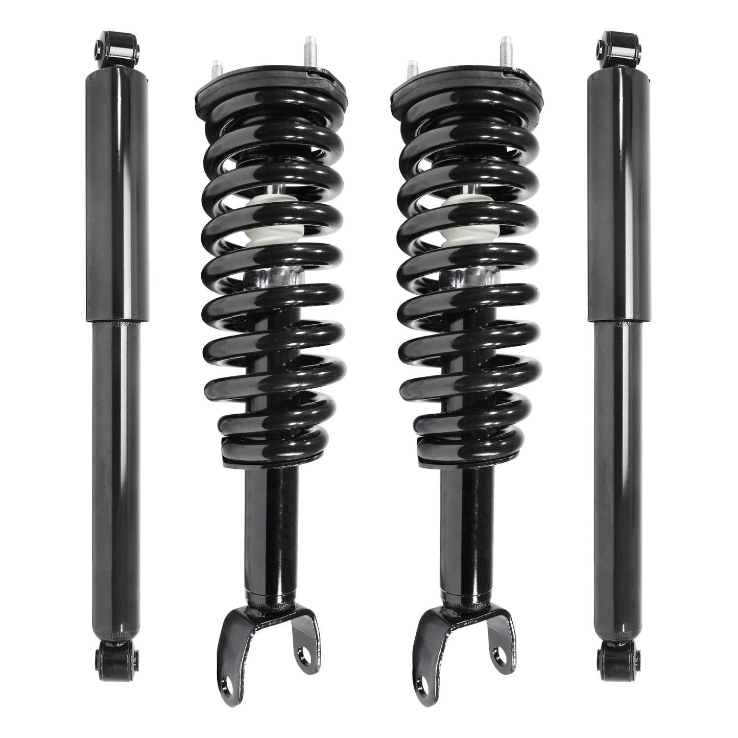 Unity Automotive 4-11096-256400-001 4 Wheel Complete Strut Assembly with Gas Shock Kit 2005-2009 Dodge Dakota 4WD