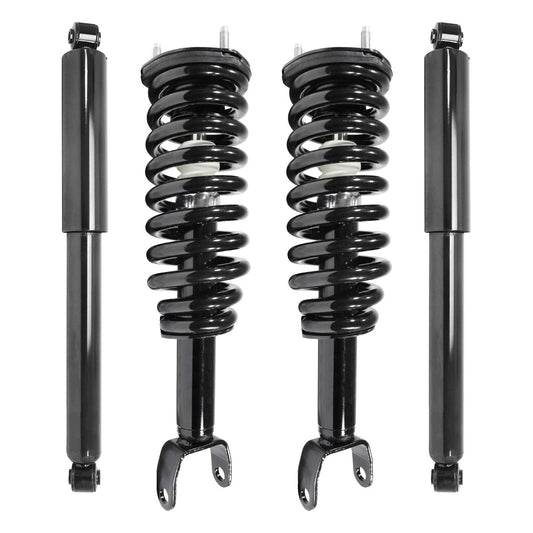 Unity Automotive 4-11096-256400-001 4 Wheel Complete Strut Assembly with Gas Shock Kit 2005-2009 Dodge Dakota 4WD