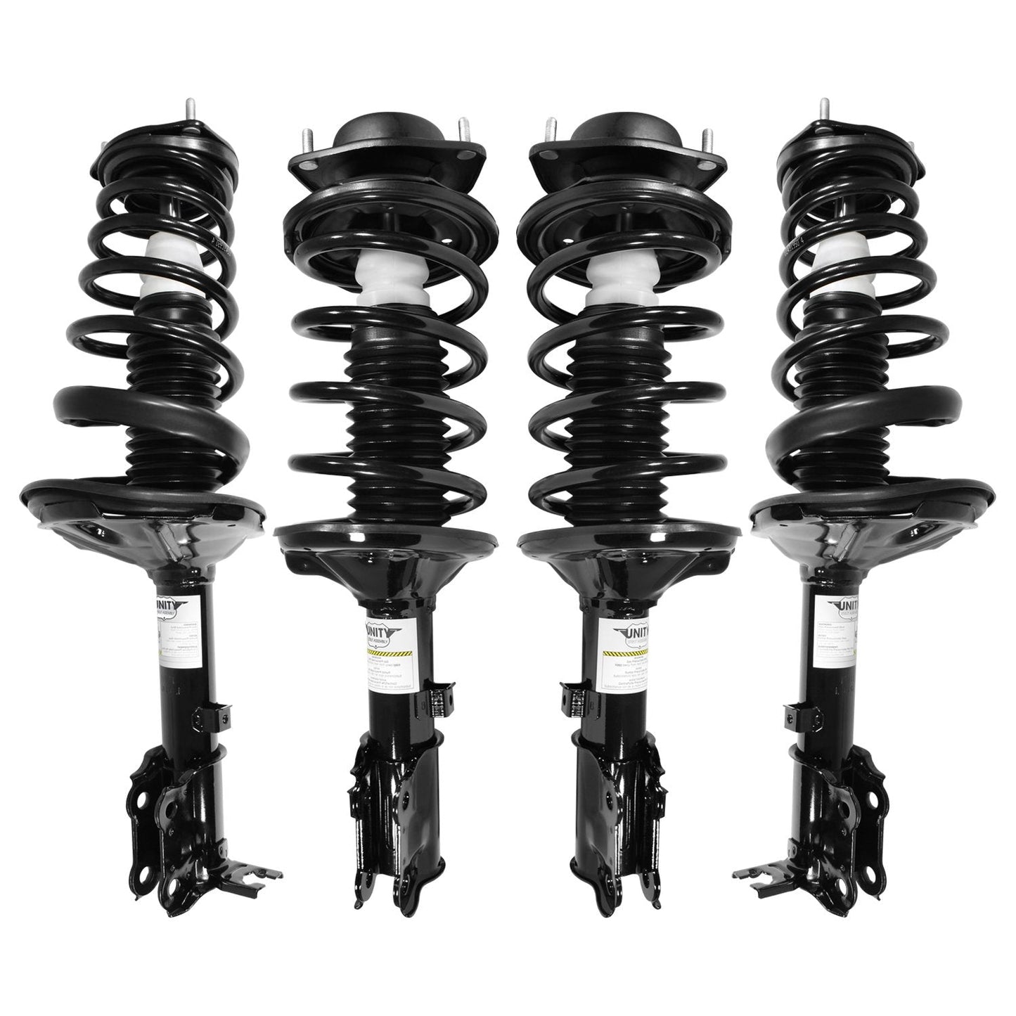 UNITY AUTOMOTIVE 4-11141-15111-001 4 Wheel Complete Strut Assembly Kit 2000-2005 Hyundai Accent