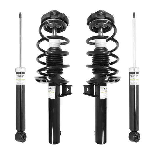 UNITY AUTOMOTIVE 4-11060-257020-001 4 Wheel Complete Strut Assembly with Gas Shock Kit 2006-2013 Audi A3