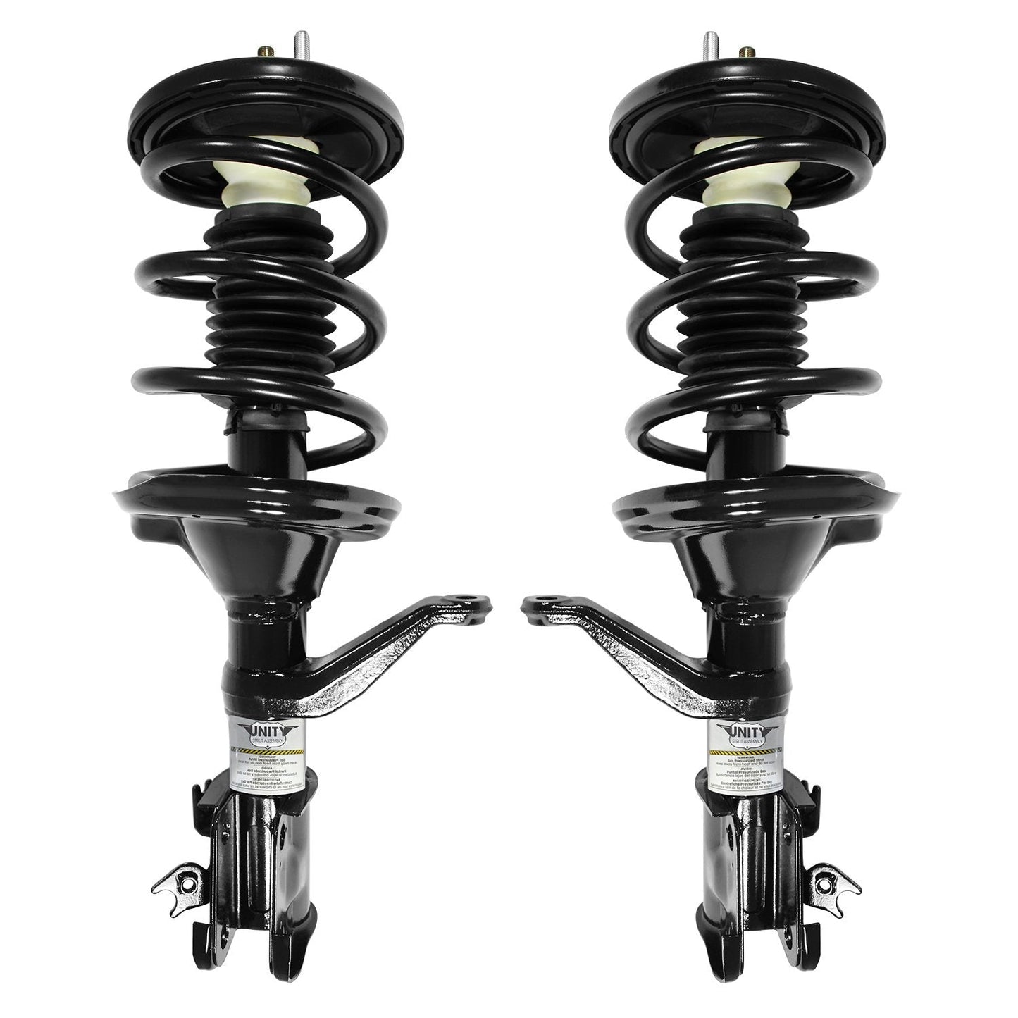 UNITY AUTOMOTIVE 2-11663-11664-001 Front 2 Wheel Complete Strut Assembly Kit 2003-2011 Honda Element