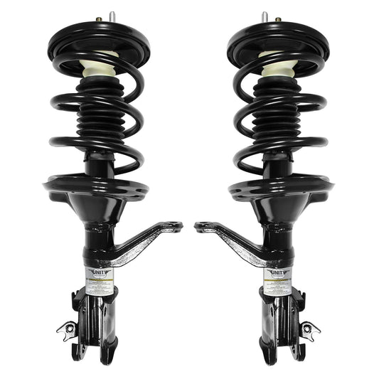 UNITY AUTOMOTIVE 2-11663-11664-001 Front 2 Wheel Complete Strut Assembly Kit 2003-2011 Honda Element