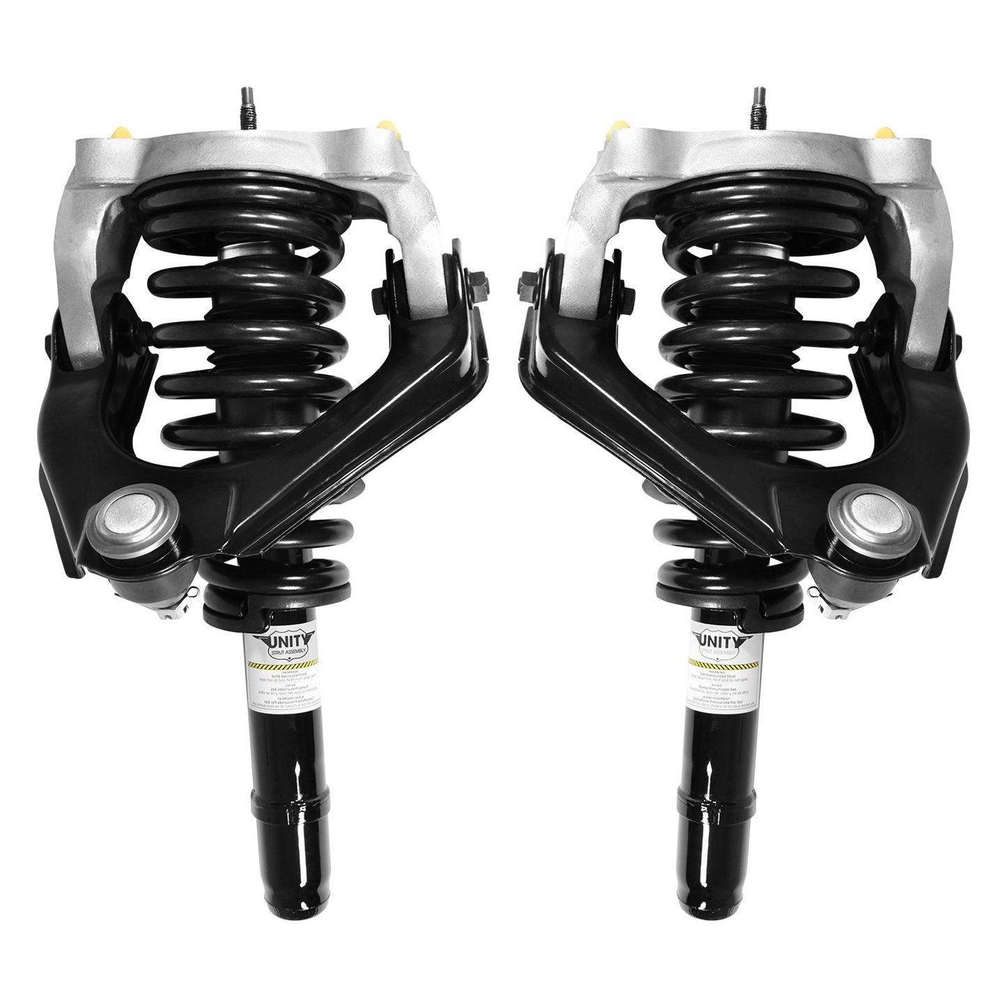 UNITY AUTOMOTIVE 2-11651-11652-001 Front 2 Wheel Complete Strut Assembly Kit 1999-2006 Chysler Sebring