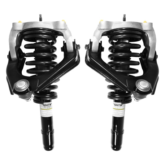 UNITY AUTOMOTIVE 2-11651-11652-001 Front 2 Wheel Complete Strut Assembly Kit 1999-2006 Chysler Sebring