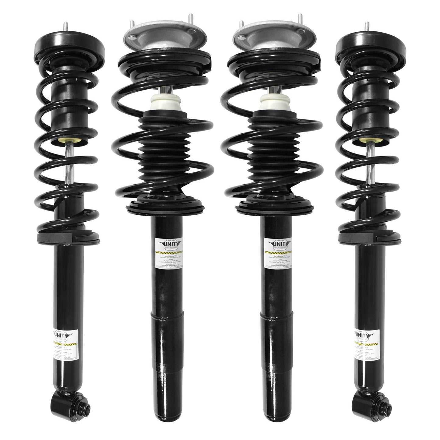 Unity 4-11390-15950-001 Front and Rear 4 Wheel Complete Strut Assembly Kit