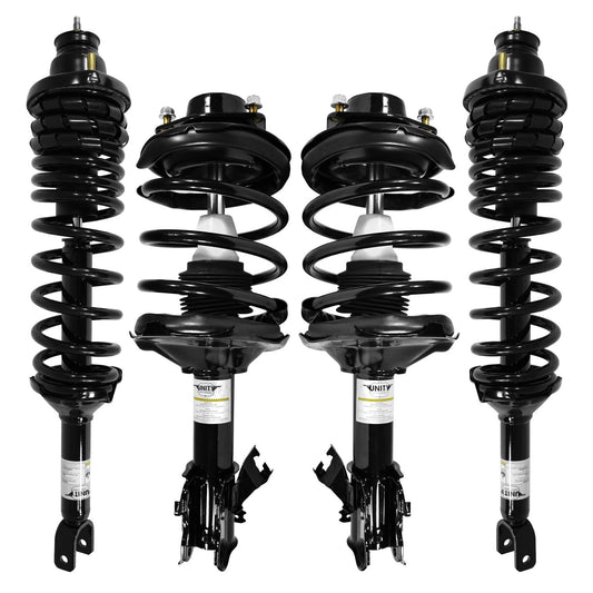 Unity 4-11391-15241-001 Front and Rear 4 Wheel Complete Strut Assembly Kit