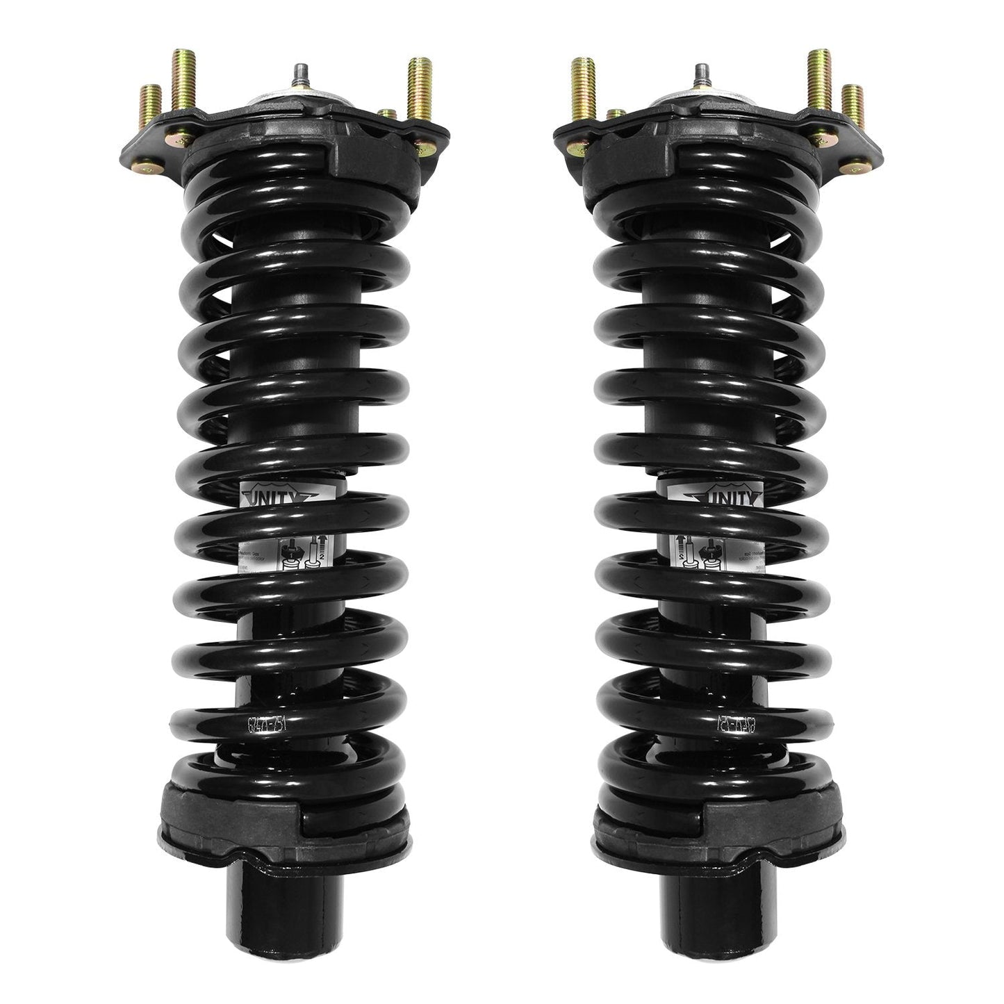 UNITY AUTOMOTIVE 2-11201-11202-001 Front 2 Wheel Complete Strut Assembly Kit 2002-2012 Jeep Liberty