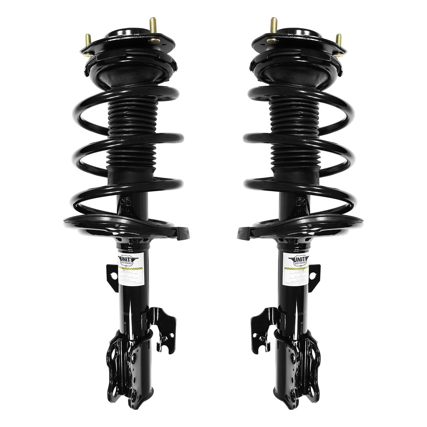 UNITY AUTOMOTIVE 2-11741-11742-001 Front 2 Wheel Complete Strut Assembly Kit 2007-2011 Toyota Camry