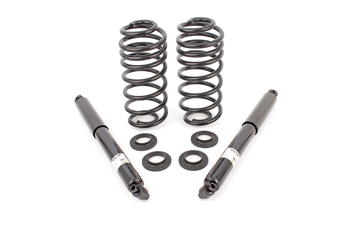 Elite Suspension 65230c Rear Coil Spring Replacing Air Spring including shocks 2004-2007 Buick Rainier