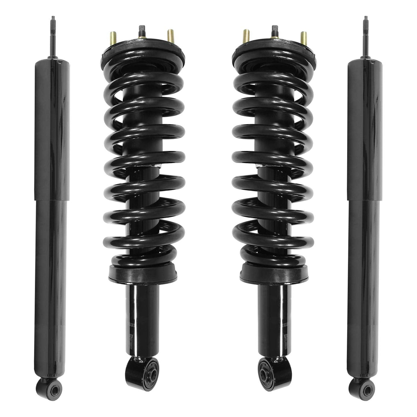 Unity 4-11931-254800-001 Front and Rear 4 Wheel Complete Strut Assembly with Gas Shock Kit