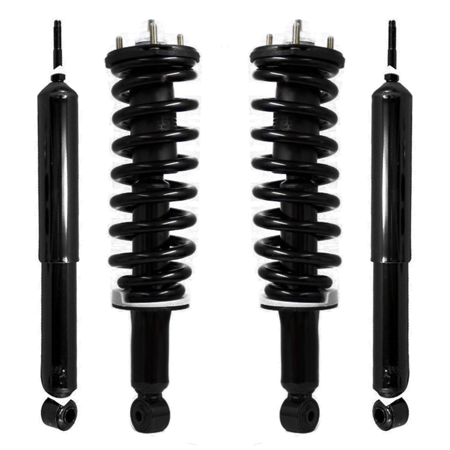 Unity 4-11931-254700-001 Front and Rear 4 Wheel Complete Strut Assembly with Gas Shock Kit