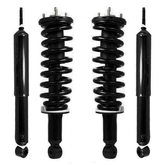 Unity 4-11931-254700-001 Front and Rear 4 Wheel Complete Strut Assembly with Gas Shock Kit