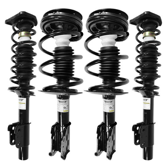 Unity Automotive 4-11110-15130-001 Front and Rear 4 Wheel Complete Strut Assembly Kit 2004-2005 Chevrolet Malibu