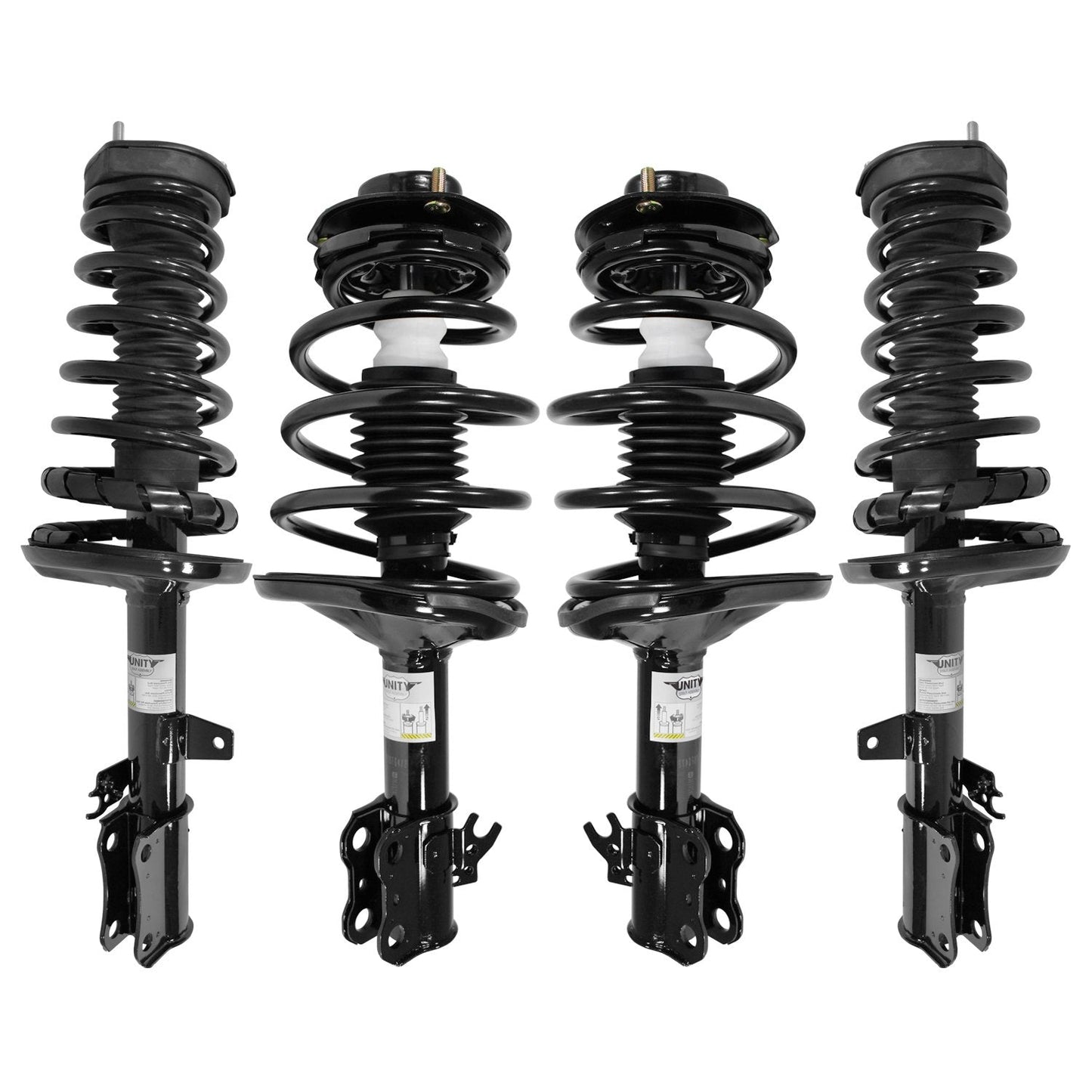 Unity 4-11471-15321-001 Front and Rear 4 Wheel Complete Strut Assembly Kit