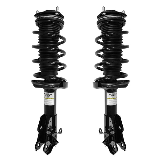 UNITY AUTOMOTIVE 2-11815-11816-001 Front 2 Wheel Complete Strut Assembly Kit 2006-2011 Honda Civic Sedan