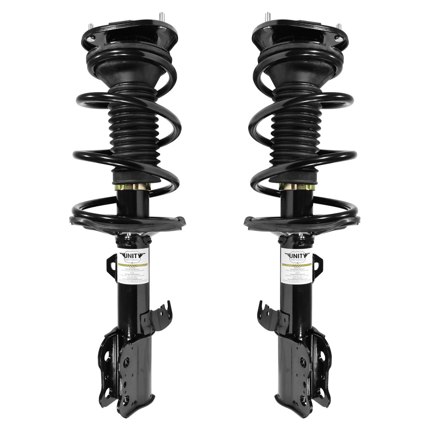 UNITY AUTOMOTIVE 2-11751-11752-001 Front 2 Wheel Complete Strut Assembly Kit 2003-2008 Toyota Corolla