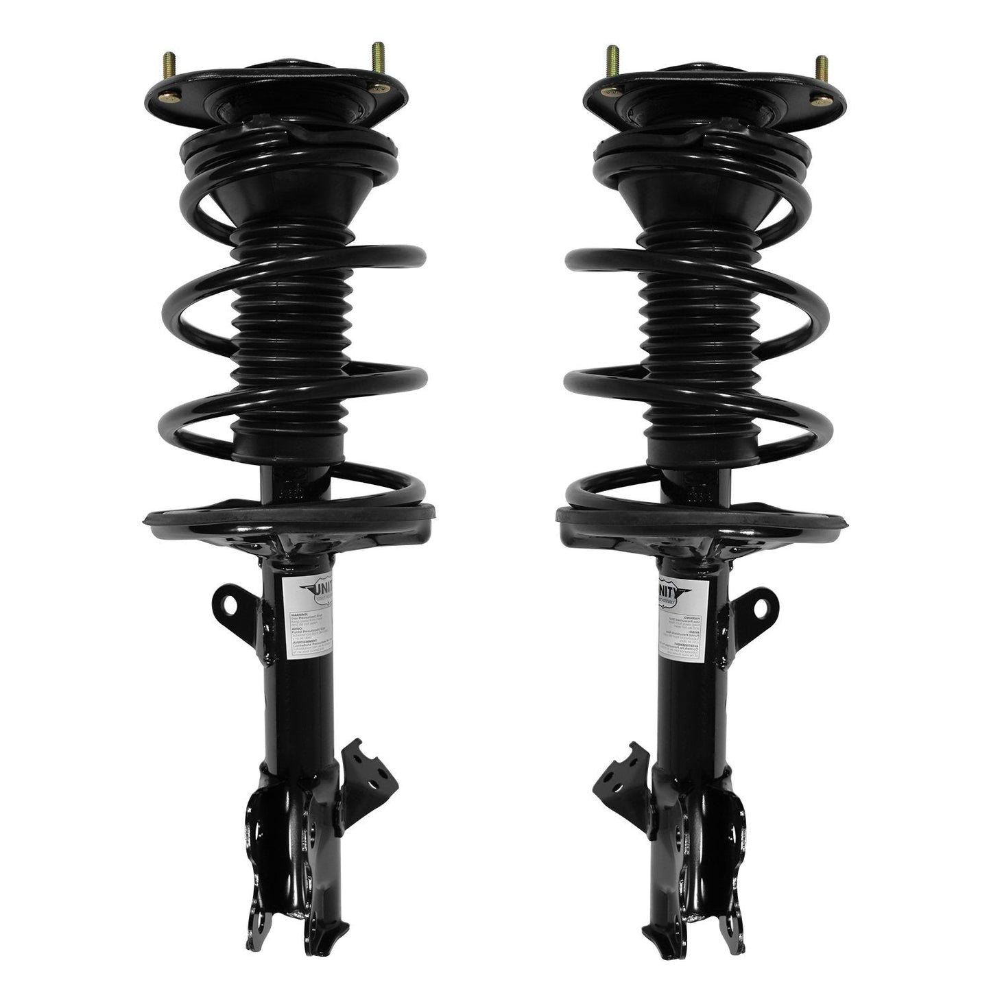 UNITY AUTOMOTIVE 2-11963-11964-001 Front 2 Wheel Complete Strut Assembly Kit 2001-2003 Toyota Prius