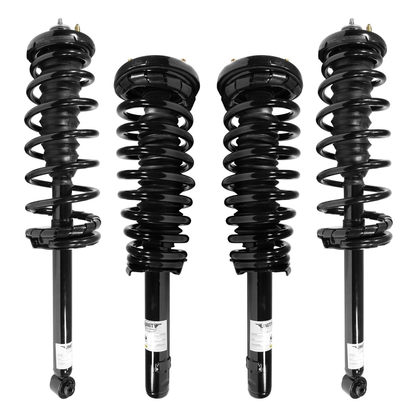 UNITY AUTOMOTIVE 4-11091-15280-001 4 Wheel Complete Strut Assembly Kit 1998-2002 Honda Accord