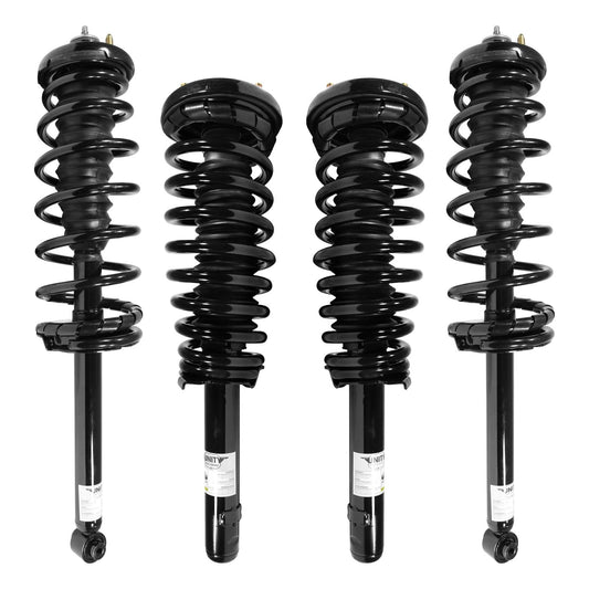 UNITY AUTOMOTIVE 4-11091-15280-001 4 Wheel Complete Strut Assembly Kit 1998-2002 Honda Accord