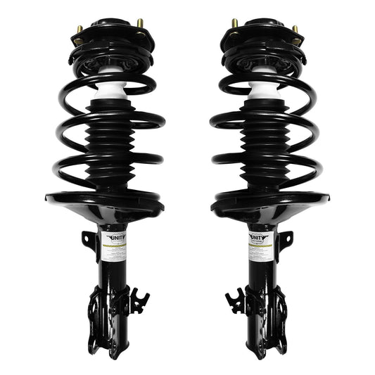 UNITY AUTOMOTIVE 2-11181-11182-001 Front 2 Wheel Complete Strut Assembly Kit 1997-2001 Toyota Camry