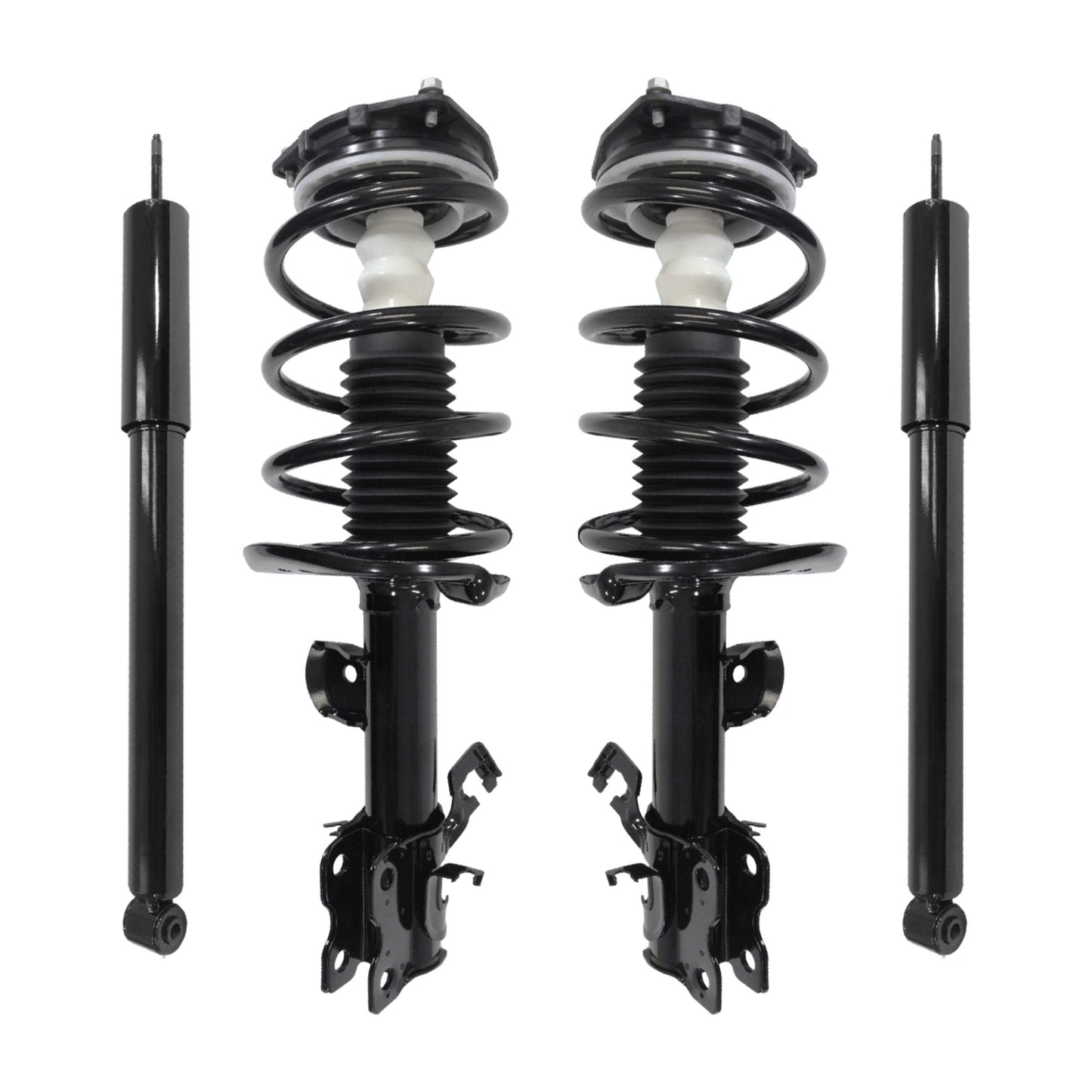 Unity Automotive 4-11043-255180-001 Front and Rear Replacement Complete Strut Assembly Shock Kit Fits 2011-2017 Nissan Juke