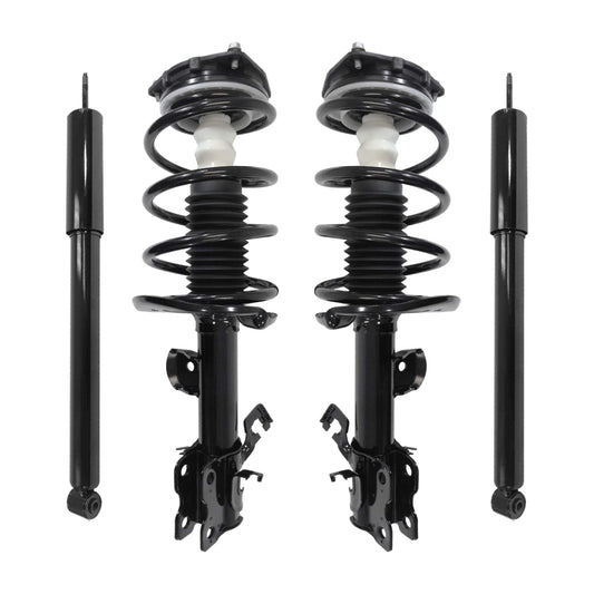 Unity Automotive 4-11043-255180-001 Front and Rear Replacement Complete Strut Assembly Shock Kit Fits 2011-2017 Nissan Juke