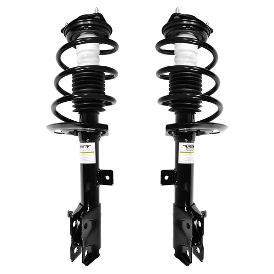 UNITY AUTOMOTIVE 2-11581-11582-001 Front 2 Wheel Complete Strut Assembly Kit 2007-2011 Dodge Caliber