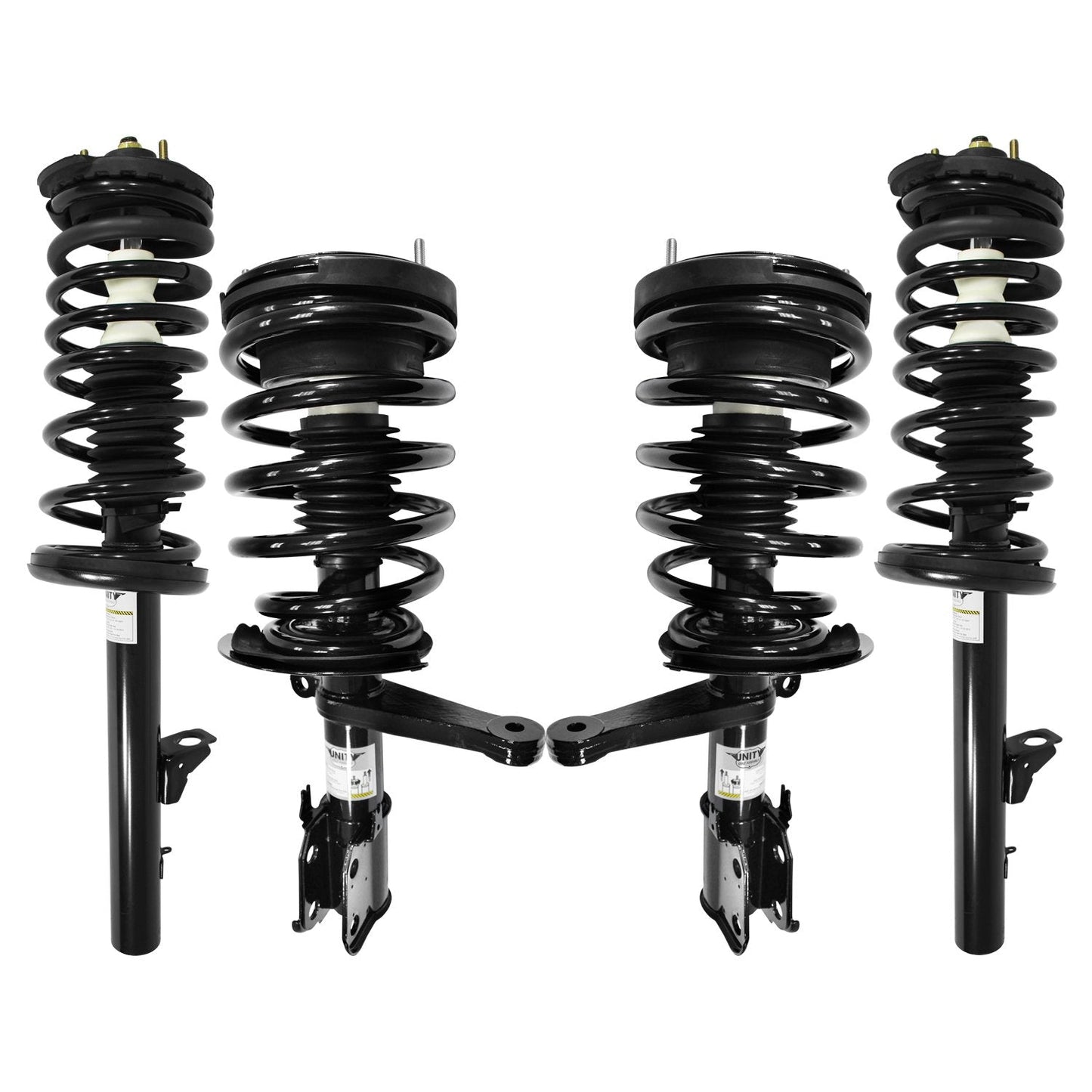 UNITY AUTOMOTIVE 4-11161-15070-001 4 Wheel Complete Strut Assembly Kit 1993-1997 Chrylser Concorde