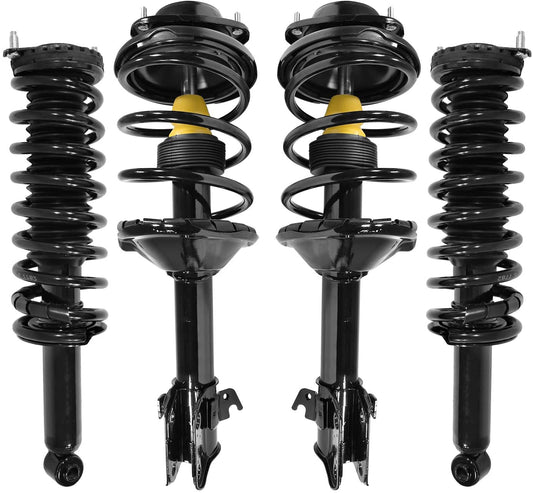 Unity 4-11853-15870-001 Front and Rear 4 Wheel Complete Strut Assembly Kit for Subaru Outback 2000-2004