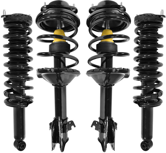 Unity 4-11853-15870-001 Front and Rear 4 Wheel Complete Strut Assembly Kit for Subaru Outback 2000-2004