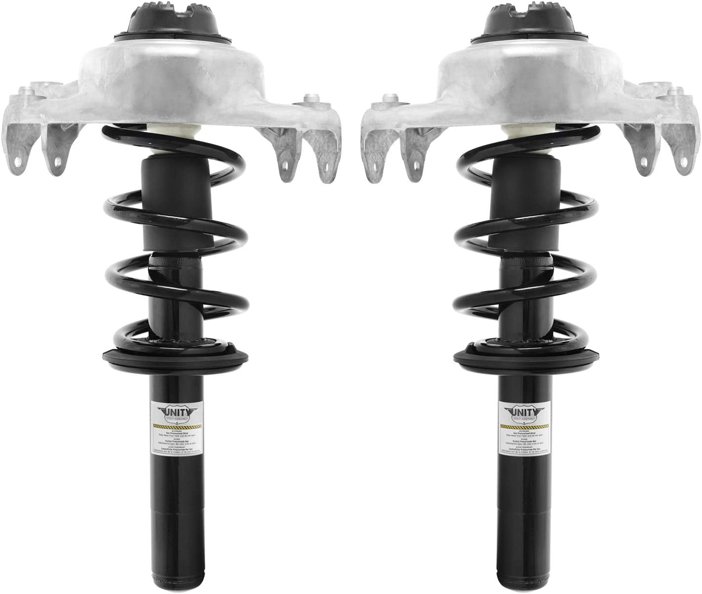 UNITY AUTOMOTIVE 2-11098-11099-001 Front 2 Wheel Complete Strut Assembly Kit 2009-2015 Audi A4